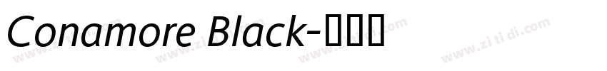 Conamore Black字体转换